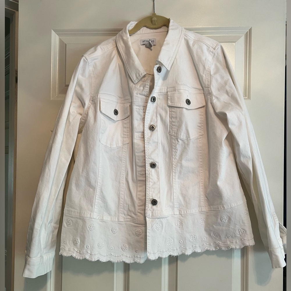 White Jean Jacket